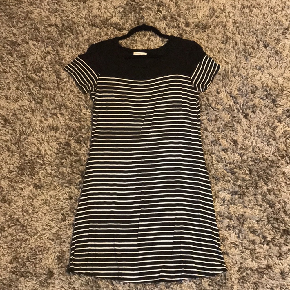 Black and White Striped Charlotte Russe Dress